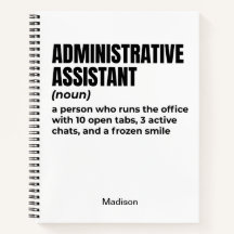 Grappige definitie van administratief assistent (B
