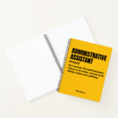 Grappige definitie van administratief assistent (B Notitieboek (Binnen)