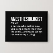 Grappige definitie van anesthesioloog button (Voorkant)