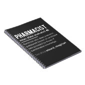 grappige definitie van apotheker sarcastisch T-shi Notitieboek (Rechterzijde)