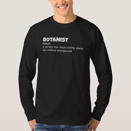 Grappige definitie van botanicus t-shirt (Voorkant)