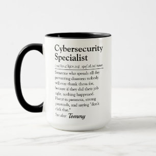 Grappige definitie van cybersecurity specialist sc mok