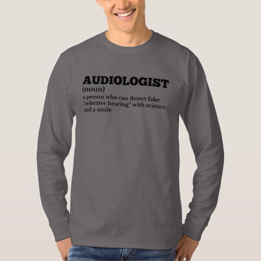 Grappige definitie van de gehoorarts t-shirt (Voorkant)