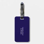 Grappige definitie van een piloot bagagelabel (Achterkant verticaal)