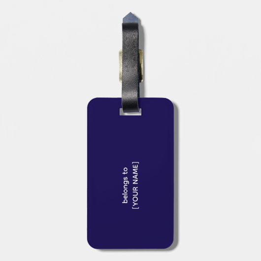 Grappige definitie van een piloot bagagelabel (Achterkant verticaal)