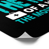 Grappige definitie van een verpleegster woord kuns poster (Hoek)