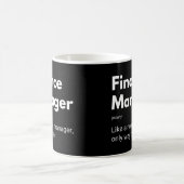 Grappige definitie van financieel manager koffiemok (Center)