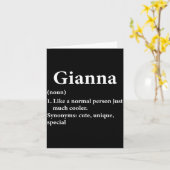 Grappige definitie van Gi naam D  Kaart (Gele Bloem)