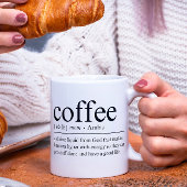 Grappige definitie van koffiemok