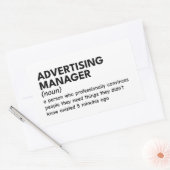 Grappige definitie van marketingmanager rechthoekige sticker (Envelop)