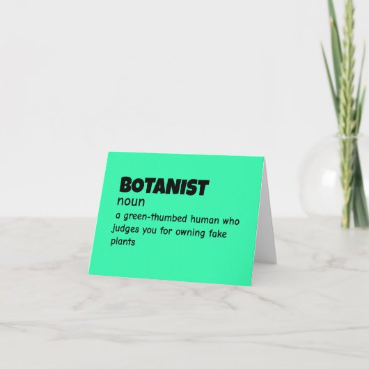 Grappige definitie van natuuronderzoeker bedankkaart (Voorkant)