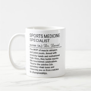Grappige definitie van sportartspecialist koffiemok