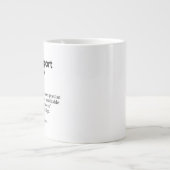 Grappige definitie van technische support | Minima Grote Koffiekop (Voorkant)