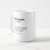 Grappige definitie van technische support | Minima Koffiemok (Voorkant links)