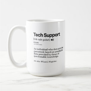 Grappige definitie van technische support   Minima Koffiemok