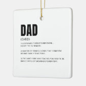 Grappige definitie van vader keramisch ornament (Links)