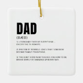Grappige definitie van vader keramisch ornament (Voorkant)