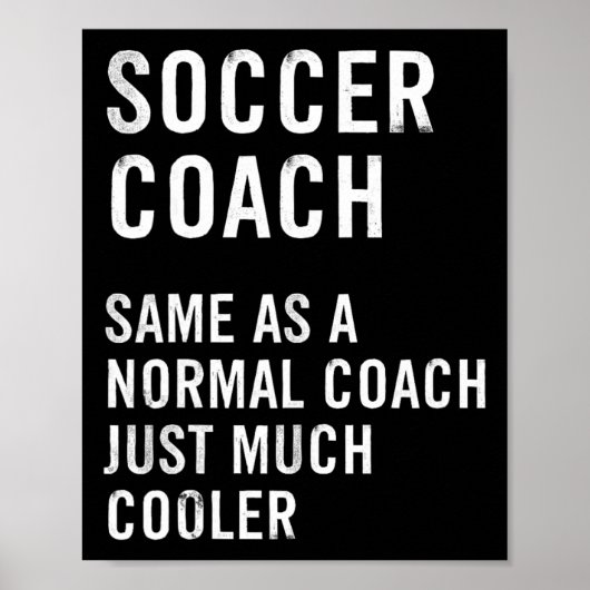 Grappige definitie van voetbalcoach  poster (Voorkant)