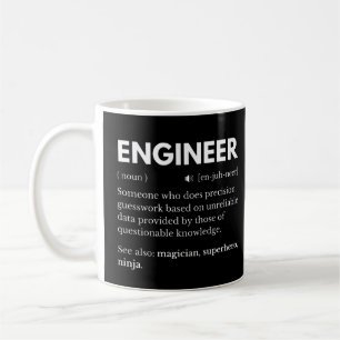 Grappige definitie voor ingenieurs koffiemok