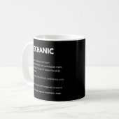 Grappige definitie voor monteur en technicus koffiemok (Voorkant links)