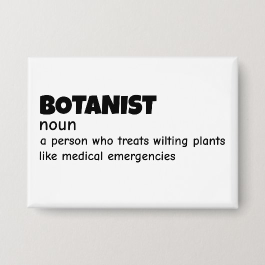 Grappige definitie voor plants wetenschapper button (Voorkant)