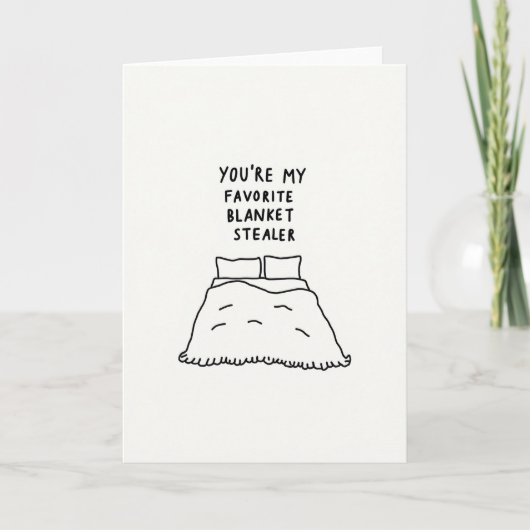 Grappige Dekendief Liefdeskaart Kaart (Voorkant)