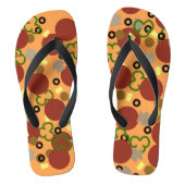 Grappige Deluxe Pizza Teenslippers (Voetbed)
