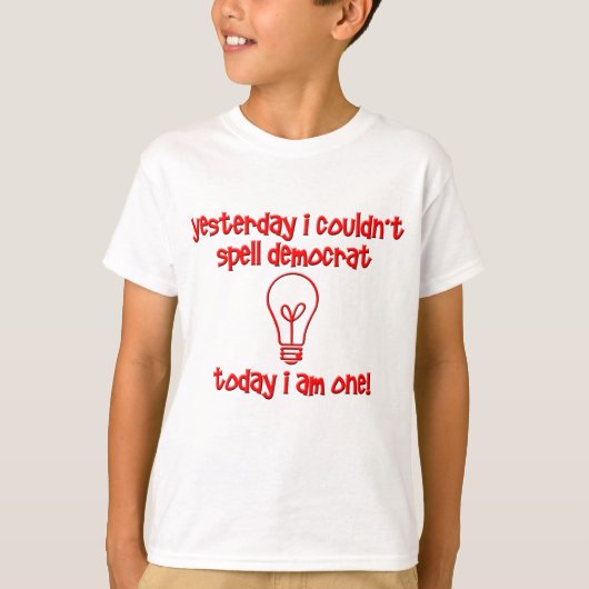 grappige democraat t-shirt (Voorkant)