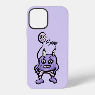 Grappige Demon Paarse Lieve Whimsigoth Naam iPhone 12 Hoesje
