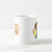 Grappige Demotivational Sassy  Huisvrouw Retro Koffiemok (Center)