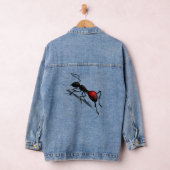 Grappige denim jas met mier denim jacket (Hangar)