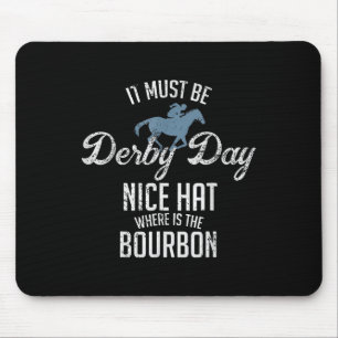 Grappige Derby Day en Mint Juleps paardenrennen Muismat