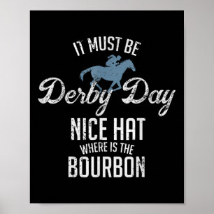 Grappige Derby Day en Mint Juleps paardenrennen Poster