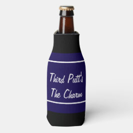 Grappige derde putt is het charme golf geschenk flesjeskoeler