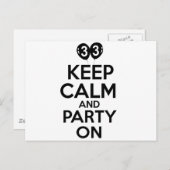 Grappige design van 33 jaar briefkaart (Voorkant / Achterkant)