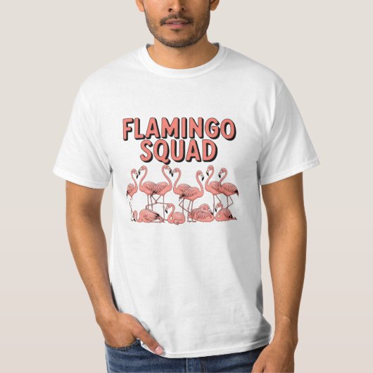Grappige Design voor Flamingo Fans T-shirt (Voorkant)