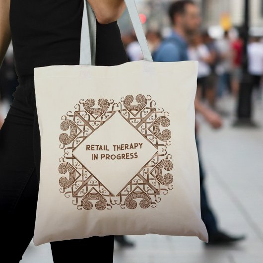Grappige detailhandel therapie in uitvoering Celti Tote Bag