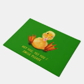 Grappige deurmat Happy Playful Duck - aangepaste t (Schuin)