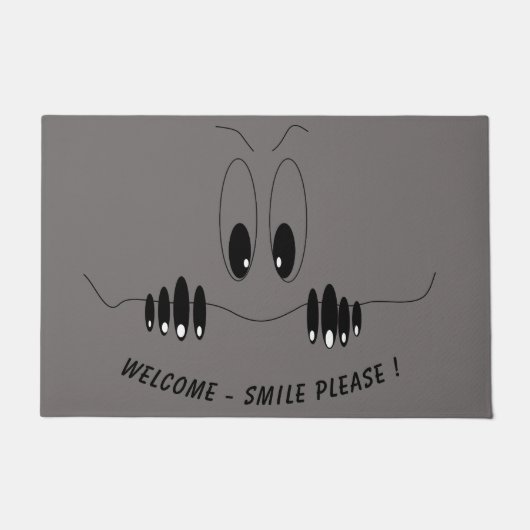 Grappige Deurmat met Curiosity Eyes - Smile (Voorkant)
