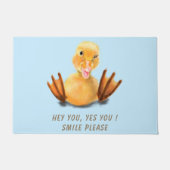 Grappige Deurmat met Happy Duck Smile - Aangepaste (Voorkant)