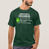 Grappige DevOps Engineer Definitie Engineering T-shirt (Voorkant)