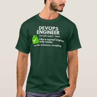 Grappige DevOps Engineer Definitie Engineering T-shirt