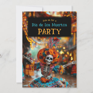 💀 Grappige Día de Muertos Party Uitnodiging