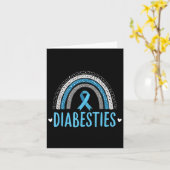Grappige Diabetes Bewustzijn Vriend Kaart (Gele Bloem)