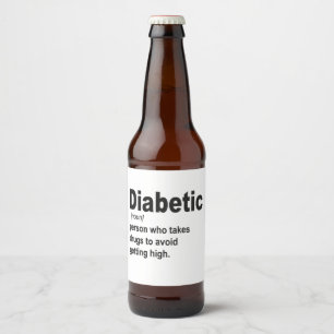 Grappige Diabetische Type 1 Definitie Awareness Gi Bier Etiket