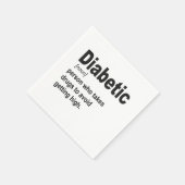 Grappige Diabetische Type 1 Definitie Awareness Gi Servet (Hoek)