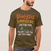 Grappige Dialyse Tech Mannen Vrouwen T-shirt (Voorkant)