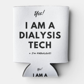 Grappige Dialysis Tech Verpleegster Zwart-wit Blikjeskoeler