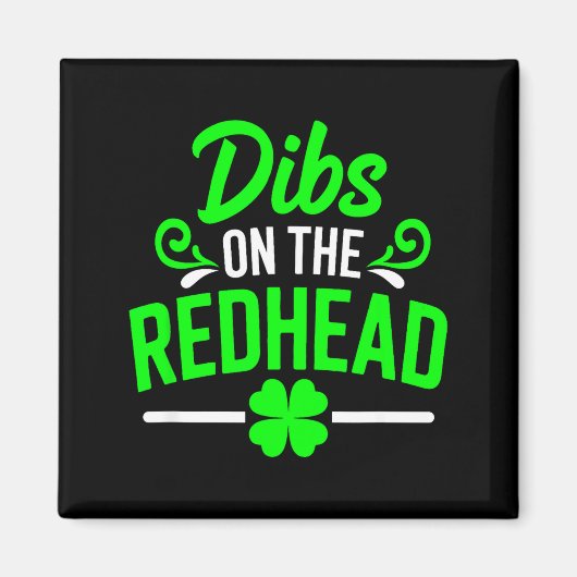 Grappige dibs op de roodharige Ierse st patricks d Magneet (Voorkant)