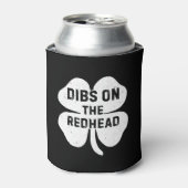 Grappige Dibs op de roodharige voor St Patricks Da Blikjeskoeler (Blikje Voorkant)
